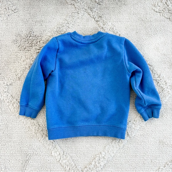 H&M Bright Blue Kids Sweatshirt with Sequin Leopard - Picture 3 of 5